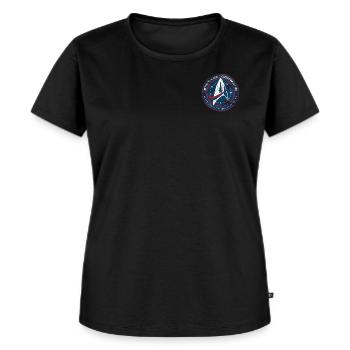 Star Trek Discovery Emblème Starfleet petit - T-shirt Premium bio Femme - noir - Devant - Selfina (174cm)