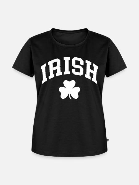 Irish Shamrock - Frauen Premium Bio T-Shirt - Schwarz