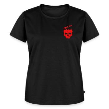 Swiss Nightmares (1er RedHead small) - Frauen Premium Bio T-Shirt - Schwarz - Vorne - Selfina (174cm)
