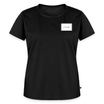 Ist mir Latte - Frauen Premium Bio T-Shirt - Schwarz - Vorne - Selfina (174cm)