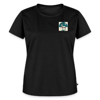 Japanese Art Style Reindeer - Women's Premium Organic T-shirt - black - Front - Selfina (174cm)