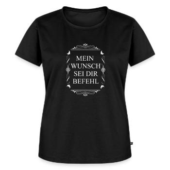 Lustige Sprüche Dominant Geschenk Spielchen - Frauen Premium Bio T-Shirt - Schwarz - Vorne - Selfina (174cm)