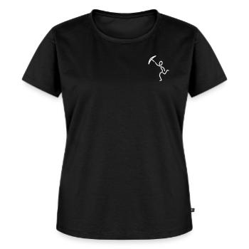 iypsilon Regenschirm - Frauen Premium Bio T-Shirt - Schwarz - Vorne - Selfina (174cm)