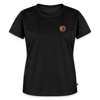 Buen Camino de Santiago - Pilgrim - Women - Women's Premium Organic T-shirt - black - Front - Selfina (174cm)