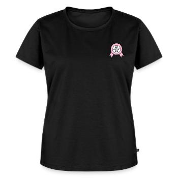 Médaille Sortie Du Lit - T-shirt Premium bio Femme - noir - Devant - Selfina (174cm)