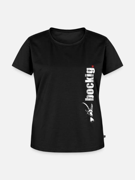 bockig. Steinbock - Frauen Premium Bio T-Shirt - Schwarz