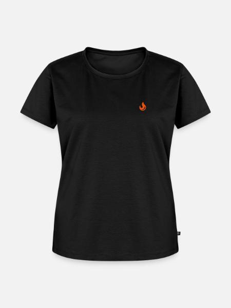 Flamme - Frauen Premium Bio T-Shirt - Schwarz