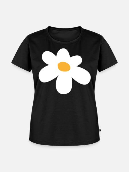 blume - Frauen Premium Bio T-Shirt - Schwarz
