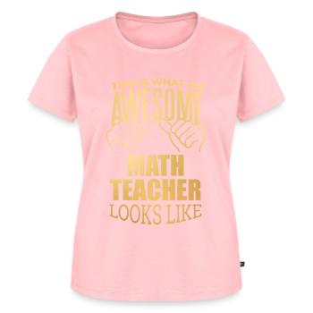 Mathematics - Women's Premium Organic T-shirt - rose - Front - AI Model Female 172 dark (172cm)