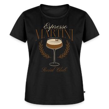 Espresso Martini Social Club - Frauen Premium Bio T-Shirt - Schwarz - Vorne - Selfina (174cm)