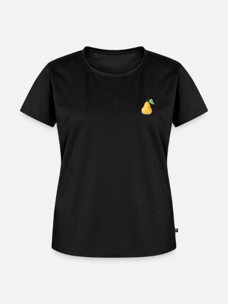 Birne - Frauen Premium Bio T-Shirt - Schwarz