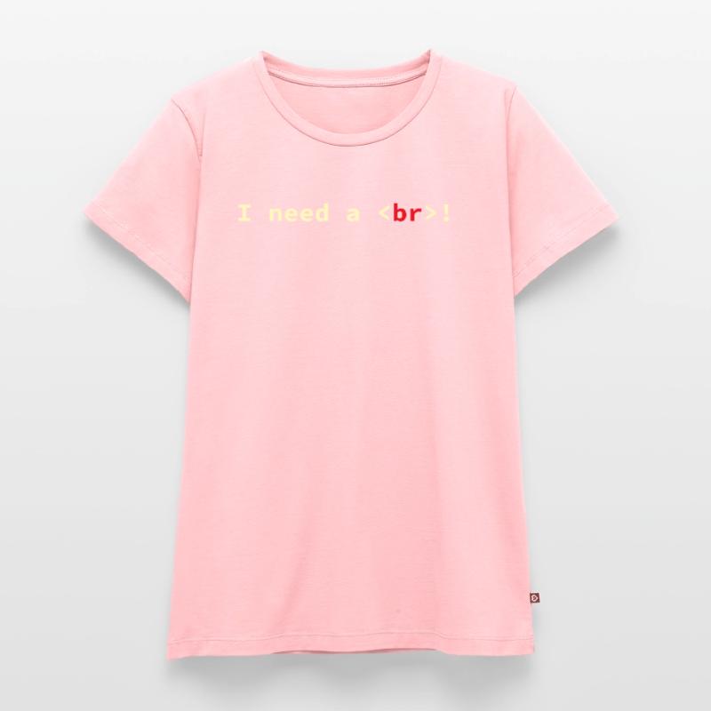 HTML CSS Code Informaticien Geek Coder T-shirt Premium bio Femme