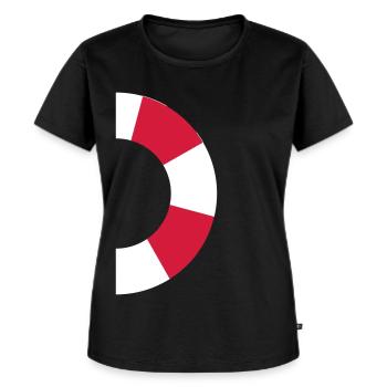 demi-bouée de sauvetage - T-shirt Premium bio Femme - noir - Devant - Selfina (174cm)