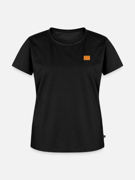Senyera - Katalonien - Frauen Premium Bio T-Shirt - Schwarz
