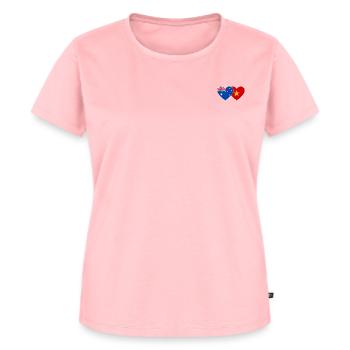 Australia Vietnam Flag Heart - Women's Premium Organic T-shirt - rose - Front - AI Model Female 172 dark (172cm)