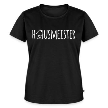 Hausmeister - Frauen Premium Bio T-Shirt - Schwarz - Vorne - Selfina (174cm)