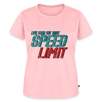 Life Does Not Have Speed Limit 3 - Frauen Premium Bio T-Shirt - Rosa - Vorne - AI Model Female 172 dark (172cm)