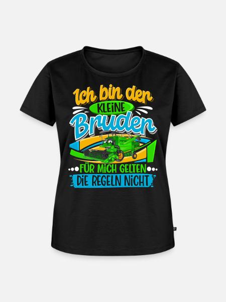 Kleiner Bruder - Frauen Premium Bio T-Shirt - Schwarz
