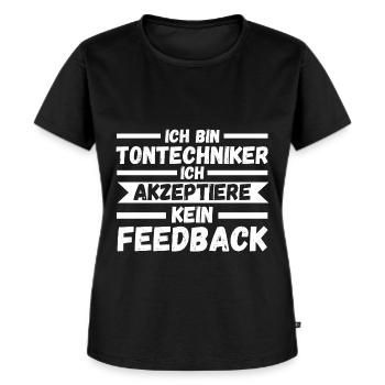 Toningenieur Tontechnik Tontechniker - Frauen Premium Bio T-Shirt - Schwarz - Vorne - Selfina (174cm)