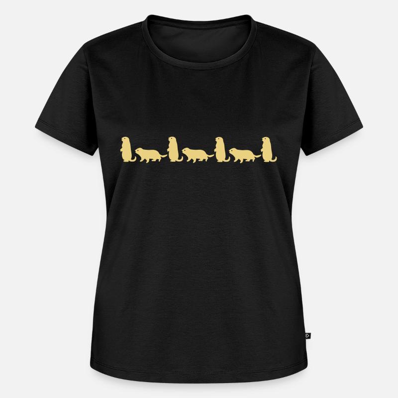 Marmot vector - Women's Premium Organic T-shirt - black