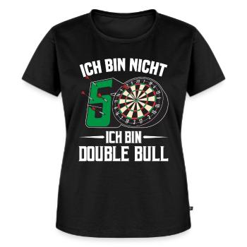 50. Geburtstag Darts Geschenk 50 Ehrentag Männer - Frauen Premium Bio T-Shirt - Schwarz - Vorne - Selfina (174cm)
