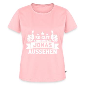 Jonas - Frauen Premium Bio T-Shirt - Rosa - Vorne - AI Model Female 172 dark (172cm)