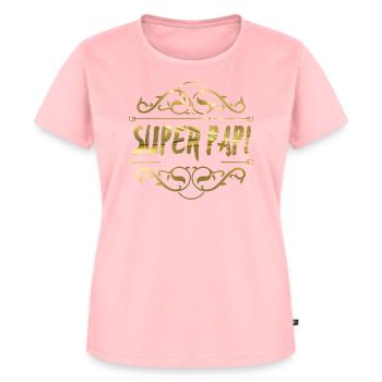 Super Papi - Frauen Premium Bio T-Shirt - Rosa - Vorne - AI Model Female 172 dark (172cm)