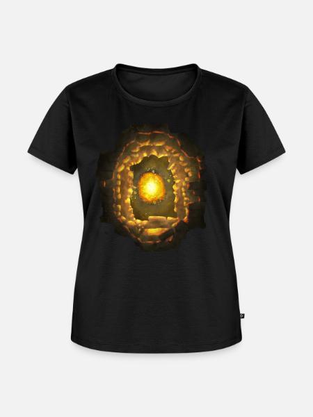 Feuriger Tempel - Frauen Premium Bio T-Shirt - Schwarz