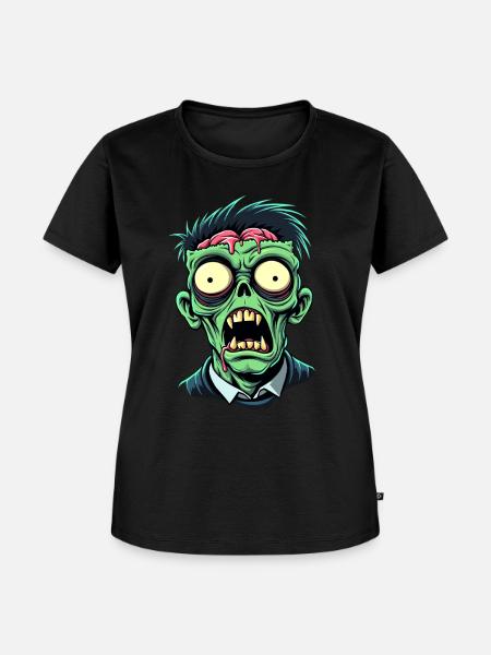 Zombie - Frauen Premium Bio T-Shirt - Schwarz