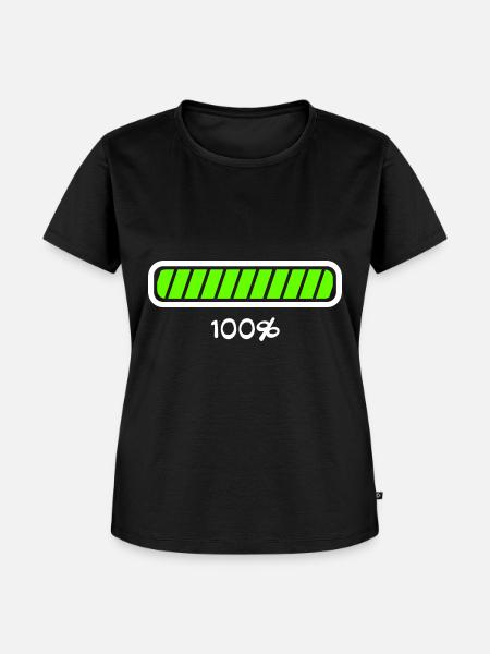Ladebalken Aufladen Status - Frauen Premium Bio T-Shirt - Schwarz