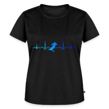 Ski Jumping Women Ski Freestyle Freestyle Ski - Women's Premium Organic T-shirt - black - Front - Selfina (174cm)