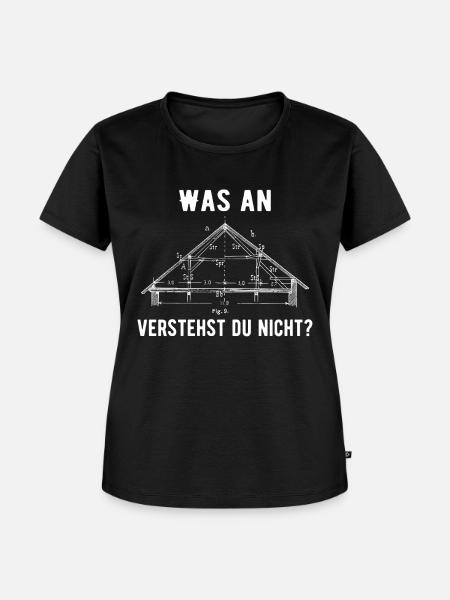 Zimmerer Handwerker Spruch Geschenk Zimmermann - Frauen Premium Bio T-Shirt - Schwarz