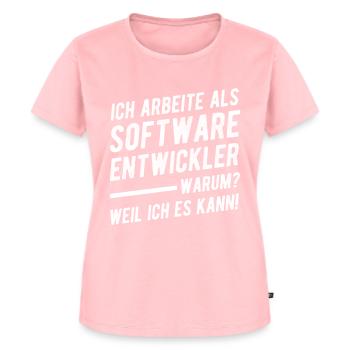 Softwareentwickler Geschenkidee - Frauen Premium Bio T-Shirt - Rosa - Vorne - AI Model Female 172 dark (172cm)