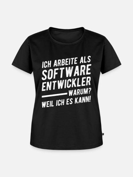 Softwareentwickler Geschenkidee - Frauen Premium Bio T-Shirt - Schwarz