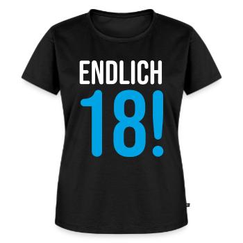 18. Geburtstag 18 Jahre - Frauen Premium Bio T-Shirt - Schwarz - Vorne - Selfina (174cm)