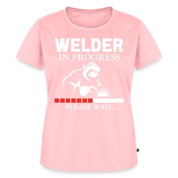 Soudeur Apprenti Soudeur Millésime - T-shirt Premium bio Femme - rose - Devant - AI Model Female 172 dark (172cm)