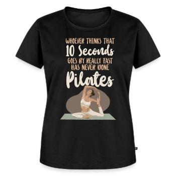 Pilates Instructor Teacher Whoever - Frauen Premium Bio T-Shirt - Schwarz - Vorne - Selfina (174cm)