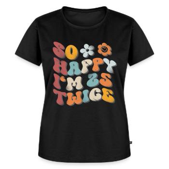 50th Birthday Funny Saying - Women's Premium Organic T-shirt - black - Front - Selfina (174cm)