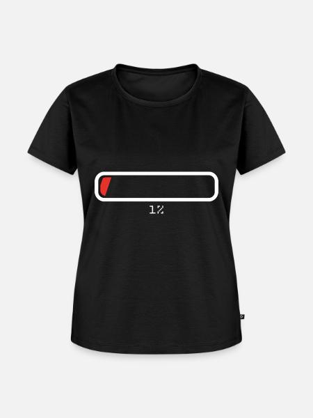 Ladebalken Loading - Frauen Premium Bio T-Shirt - Schwarz