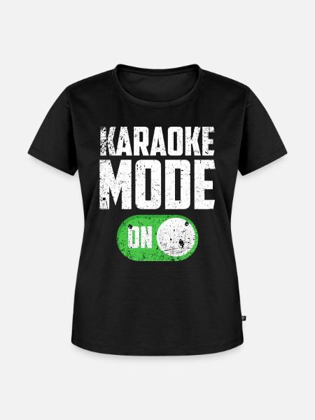 Karaoke - Frauen Premium Bio T-Shirt - Schwarz