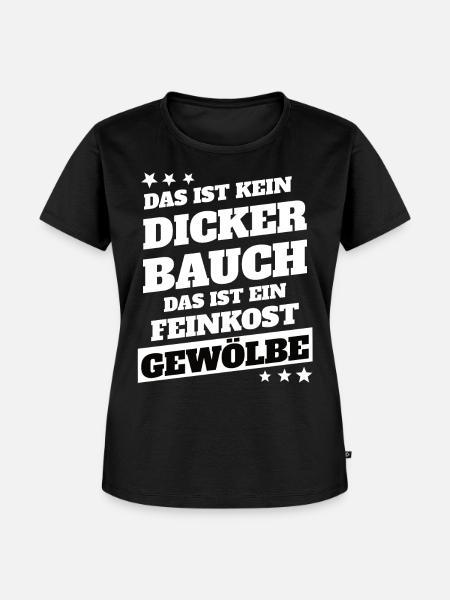 Kein Dicker Bauch - Frauen Premium Bio T-Shirt - Schwarz