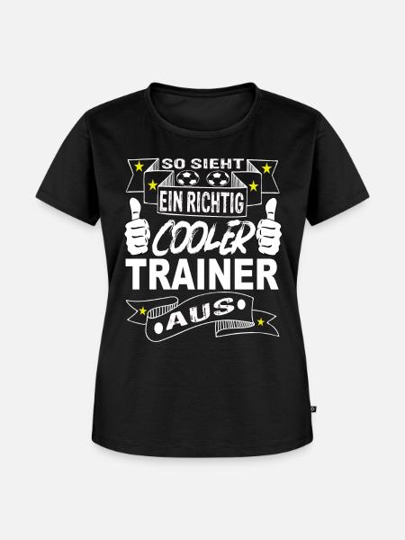 Fußball trainer - Frauen Premium Bio T-Shirt - Schwarz