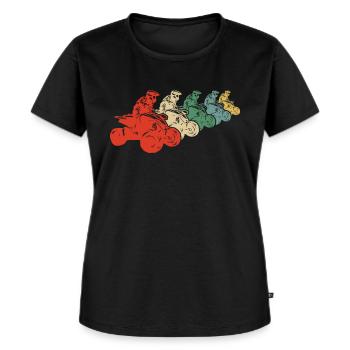 Cool Quad ATV Enthusiasts Quad Racers - Women's Premium Organic T-shirt - black - Front - Selfina (174cm)