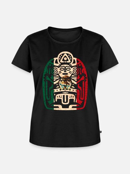 Azteken Mexico - Frauen Premium Bio T-Shirt - Schwarz