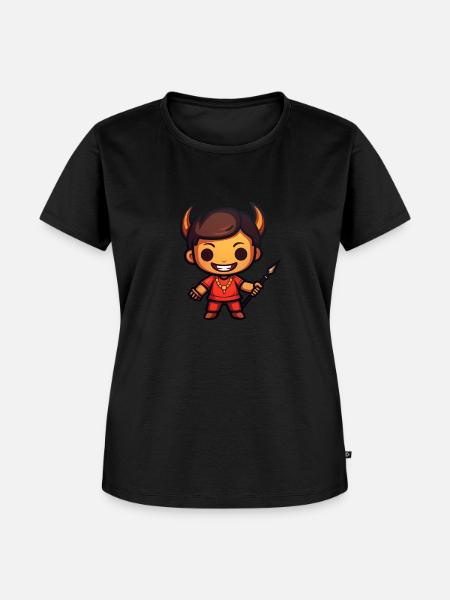 Teufelchen - Frauen Premium Bio T-Shirt - Schwarz