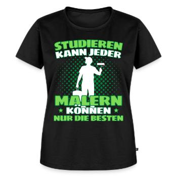 Maler Meister Spruch - Lustiges Maler Spruch - Frauen Premium Bio T-Shirt - Schwarz - Vorne - Selfina (174cm)