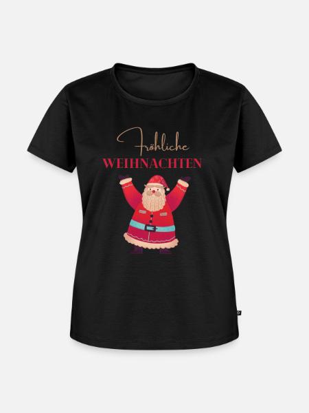 Winterzeit - das Winter Schneee Schneeflocken - Frauen Premium Bio T-Shirt - Schwarz
