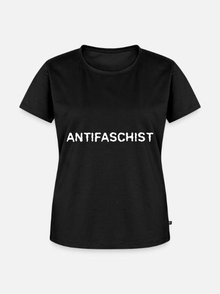 Antifaschist Faschismus - Frauen Premium Bio T-Shirt - Schwarz