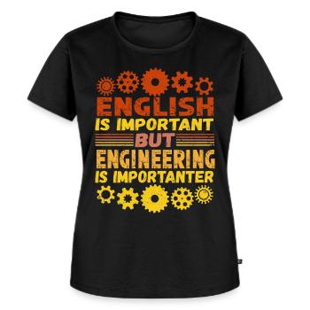 Ingenieur Ingenieurwissenschaften - Frauen Premium Bio T-Shirt - Schwarz - Vorne - Selfina (174cm)