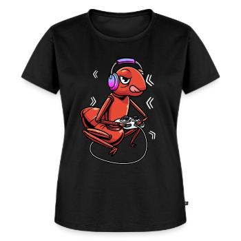 Feuerameise Videospiele Gaming Gamer - Frauen Premium Bio T-Shirt - Schwarz - Vorne - Selfina (174cm)